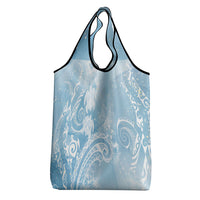 Aloha Hawaii Turtles Floral Grocery Bag Aqua Marbles Glaze LT7 - Polynesian Pride