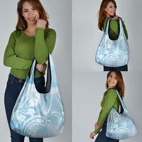 Aloha Hawaii Turtles Floral Grocery Bag Aqua Marbles Glaze LT7 - Polynesian Pride