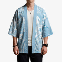 Aloha Hawaii Turtles Floral Kimono Aqua Marbles Glaze LT7 - Polynesian Pride