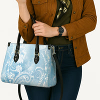 Aloha Hawaii Turtles Floral Leather Bag Aqua Marbles Glaze LT7 - Polynesian Pride