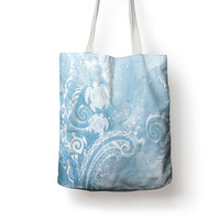 Aloha Hawaii Turtles Floral Tote Bag Aqua Marbles Glaze LT7 - Polynesian Pride