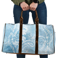 Aloha Hawaii Turtles Floral Travel Bag Aqua Marbles Glaze LT7 Aqua - Polynesian Pride