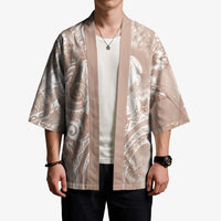 Aloha Hawaii Turtles Floral Kimono Taupe Marbles Glaze LT7 - Polynesian Pride