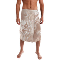 Aloha Hawaii Turtles Floral Lavalava Taupe Marbles Glaze LT7 Taupe - Polynesian Pride