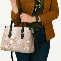 Aloha Hawaii Turtles Floral Leather Bag Taupe Marbles Glaze LT7 - Polynesian Pride