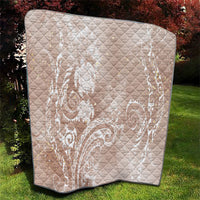 Aloha Hawaii Turtles Floral Quilt Taupe Marbles Glaze LT7 - Polynesian Pride