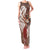 Tahiti Islands Polynesian Plumeria Family Matching Tank Maxi Dress and Hawaiian Shirt Tahitian Vahine 'Ote'a - Beige