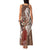 Tahiti Islands Polynesian Plumeria Family Matching Tank Maxi Dress and Hawaiian Shirt Tahitian Vahine 'Ote'a - Beige