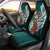 Tahiti Islands Polynesian Plumeria Car Seat Cover Tahitian Vahine 'Ote'a - Teal