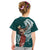 Tahiti Islands Polynesian Plumeria Kid T Shirt Tahitian Vahine 'Ote'a - Teal