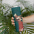 Tahiti Islands Polynesian Plumeria Skinny Tumbler Tahitian Vahine 'Ote'a - Teal