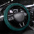 Tahiti Islands Polynesian Plumeria Steering Wheel Cover Tahitian Vahine 'Ote'a - Teal