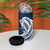 Tahiti Islands Polynesian Plumeria 4 in 1 Can Cooler Tumbler Tahitian Vahine 'Ote'a - Navy Blue