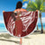 Tahiti Islands Polynesian Plumeria Beach Blanket Tahitian Vahine 'Ote'a - Scarlet