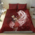 Tahiti Islands Polynesian Plumeria Bedding Set Tahitian Vahine 'Ote'a - Scarlet