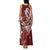 Tahiti Islands Polynesian Plumeria Family Matching Tank Maxi Dress and Hawaiian Shirt Tahitian Vahine 'Ote'a - Scarlet