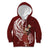 Tahiti Islands Polynesian Plumeria Kid Hoodie Tahitian Vahine 'Ote'a - Scarlet