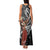 Tahiti Islands Polynesian Plumeria Family Matching Tank Maxi Dress and Hawaiian Shirt Tahitian Vahine 'Ote'a - Black