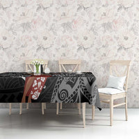 Tahiti Islands Polynesian Plumeria Tablecloth Tahitian Vahine 'Ote'a - Black LT7 - Polynesian Pride