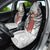 Tahiti Islands Polynesian Plumeria Car Seat Cover Tahitian Vahine 'Ote'a - White