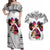 Polynesian Couples Matching Off Shoulder Maxi Dress and Hawaiian Shirt Dog Lover With Beagle - Sunset At The Beach White Ver LT7 White - Polynesian Pride