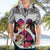 Polynesian Hawaiian Shirt Dog Lover With Beagle - Sunset At The Beach White Ver LT7 - Polynesian Pride