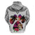 Polynesian Hoodie Dog Lover With Beagle - Sunset At The Beach White Ver LT7 - Polynesian Pride