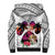 Polynesian Sherpa Hoodie Dog Lover With Beagle - Sunset At The Beach White Ver LT7 - Polynesian Pride