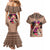 Polynesian Couples Matching Mermaid Dress and Hawaiian Shirt Dog Lover With Beagle - Sunset At The Beach Brown Ver LT7 - Polynesian Pride