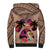 Polynesian Sherpa Hoodie Dog Lover With Beagle - Sunset At The Beach Brown Ver LT7 - Polynesian Pride