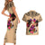 Polynesian Couples Matching Short Sleeve Bodycon Dress and Hawaiian Shirt Dog Lover With Border Collie - Sunset At The Beach LT7 - Polynesian Pride