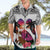 Polynesian Hawaiian Shirt Dog Lover With Border Collie - Sunset At The Beach White Ver LT7 - Polynesian Pride