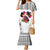 Polynesian Mermaid Dress Dog Lover With Border Collie - Sunset At The Beach White Ver LT7 Women White - Polynesian Pride