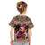 Polynesian Kid T Shirt Dog Lover With Border Collie - Sunset At The Beach Brown Ver LT7 - Polynesian Pride