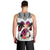 Polynesian Men Tank Top Dog Lover With German Shepherd - Sunset At The Beach White Ver LT7 - Polynesian Pride