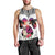 Polynesian Men Tank Top Dog Lover With German Shepherd - Sunset At The Beach White Ver LT7 - Polynesian Pride