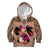 Polynesian Kid Hoodie Dog Lover With German Shepherd - Sunset At The Beach Brown Ver LT7 Hoodie Brown - Polynesian Pride