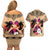 Polynesian Couples Matching Off Shoulder Short Dress and Hawaiian Shirt Dog Lover With Samoyed - Sunset At The Beach LT7 - Polynesian Pride