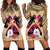 Polynesian Hoodie Dress Dog Lover With Samoyed - Sunset At The Beach LT7 - Polynesian Pride