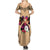 Polynesian Summer Maxi Dress Dog Lover With Samoyed - Sunset At The Beach LT7 - Polynesian Pride