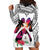 Polynesian Hoodie Dress Dog Lover With Samoyed - Sunset At The Beach White Ver LT7 - Polynesian Pride