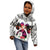 Polynesian Kid Hoodie Dog Lover With Samoyed - Sunset At The Beach White Ver LT7 - Polynesian Pride