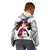 Polynesian Kid Hoodie Dog Lover With Samoyed - Sunset At The Beach White Ver LT7 - Polynesian Pride