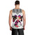 Polynesian Men Tank Top Dog Lover With Samoyed - Sunset At The Beach White Ver LT7 - Polynesian Pride