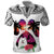 Polynesian Polo Shirt Dog Lover With Samoyed - Sunset At The Beach White Ver LT7 White - Polynesian Pride