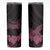 Polynesian Breast Cancer Awareness Skinny Tumbler Floral Butterfly