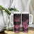 Polynesian Breast Cancer Awareness Tumbler With Handle Floral Butterfly