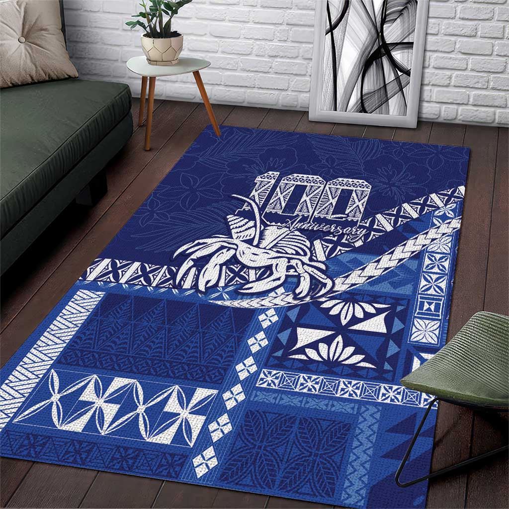 Queen Salote College 100th Anniversary Area Rug QSC Royal Girls LT7 Royal Blue - Polynesian Pride