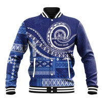 Queen Salote College 100th Anniversary Baseball Jacket QSC Royal Girls LT7 Unisex Royal Blue - Polynesian Pride