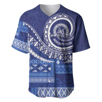 Queen Salote College 100th Anniversary Baseball Jersey QSC Royal Girls LT7 Royal Blue - Polynesian Pride
